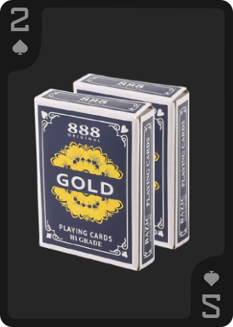 888 بطاقات اللعب الخاصة بالكازينو الذهبي
